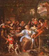 Jan Steen Merry Company on a Terrace oil painting reproduction